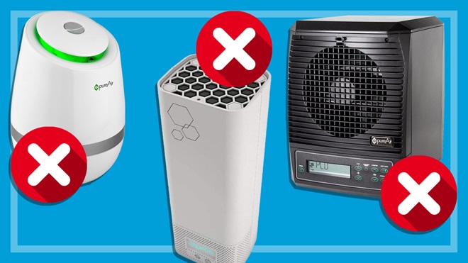 worst air purifiers greentech pureair 500 and pureair 3000 Radic8 Hextio H 100